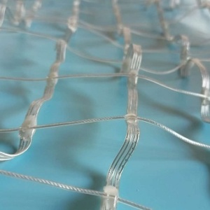 Alternative view of Flexible transparent mesh led screen