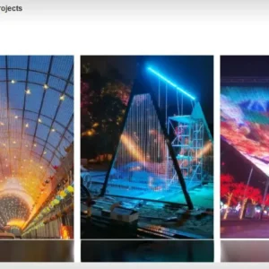 Flexible transparent mesh led screen